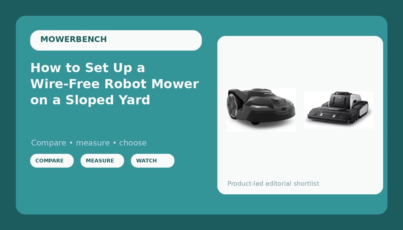 How to Set Up a Wire-Free Robot Mower on a Sloped Yard