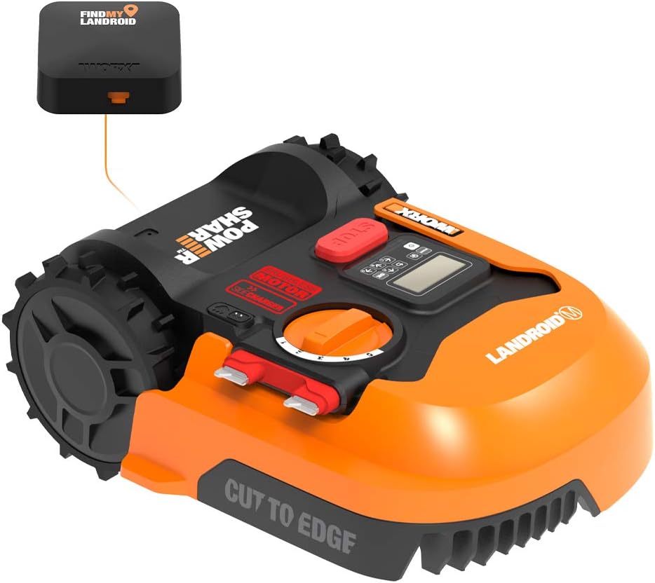 WORX Landroid M 20V Robotic Lawn Mower w/GPS 1/4 Acre / 10,890 Sq.Ft Power Share- WR143 (Battery & Charger Included)