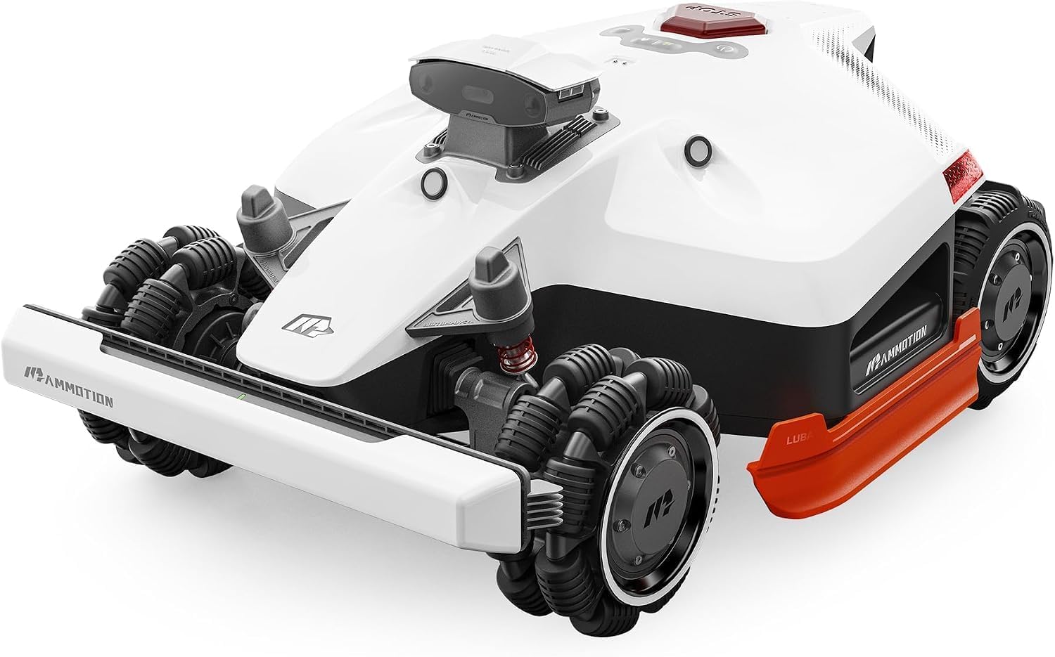 Mammotion LUBA 2 AWD 3000HX Robot Lawn Mower with 4G, All-Wheel-Drive for 80% Slope, Perimeter Wire Free for 0.75 Acre, UltraSense AI Vision & RTK Auto-Mapping, 2.2"-4.0" Adjustable Cutting Height