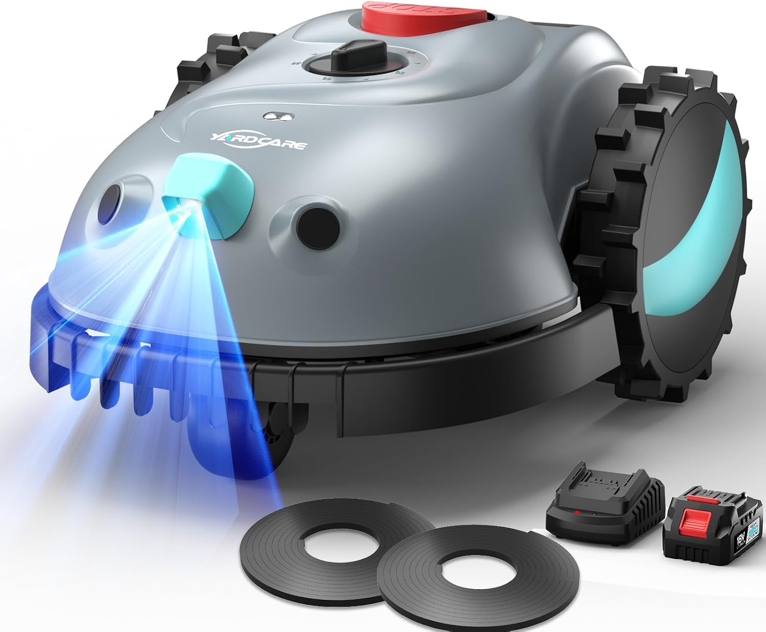YARDCARE V100 Automatic Robot Lawn Mower HD Vision for Lawn Max 1600 sq ft