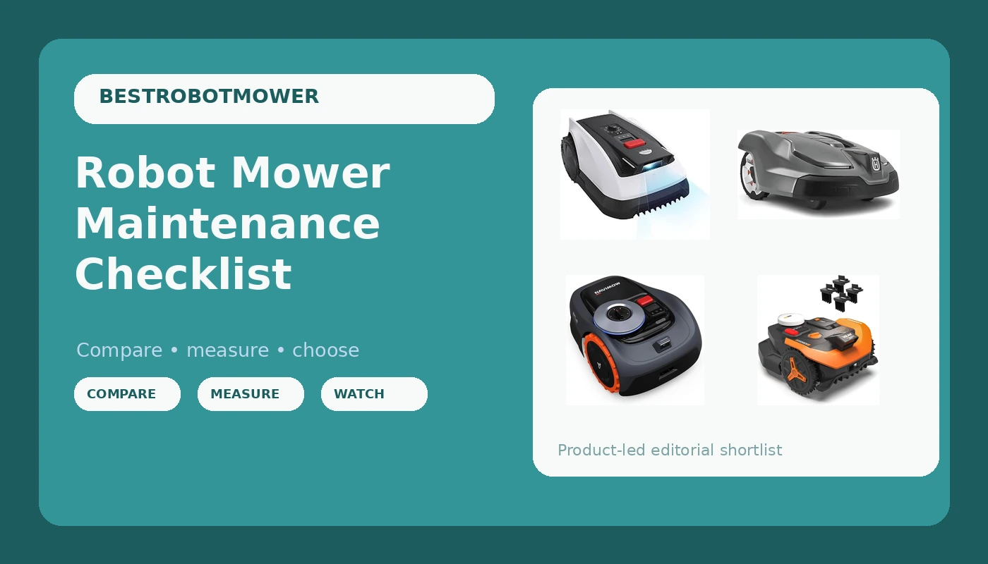 Robot Mower Maintenance Checklist - MowerBench review with measurements and honest opinion